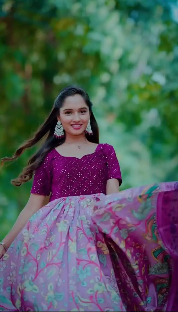 PC 352 Wine in Jacquard Viving Embroidery Work Gown . Wedding, Party, Festive, Events, Now at just ₹1979. Delivery 4-6 Working Days. Shop now. | Lehenga, Bollywood Lehenga, Creative Lehenga, Designer Lehenga, Embroidered Lehenga, Party Wear Lehenga