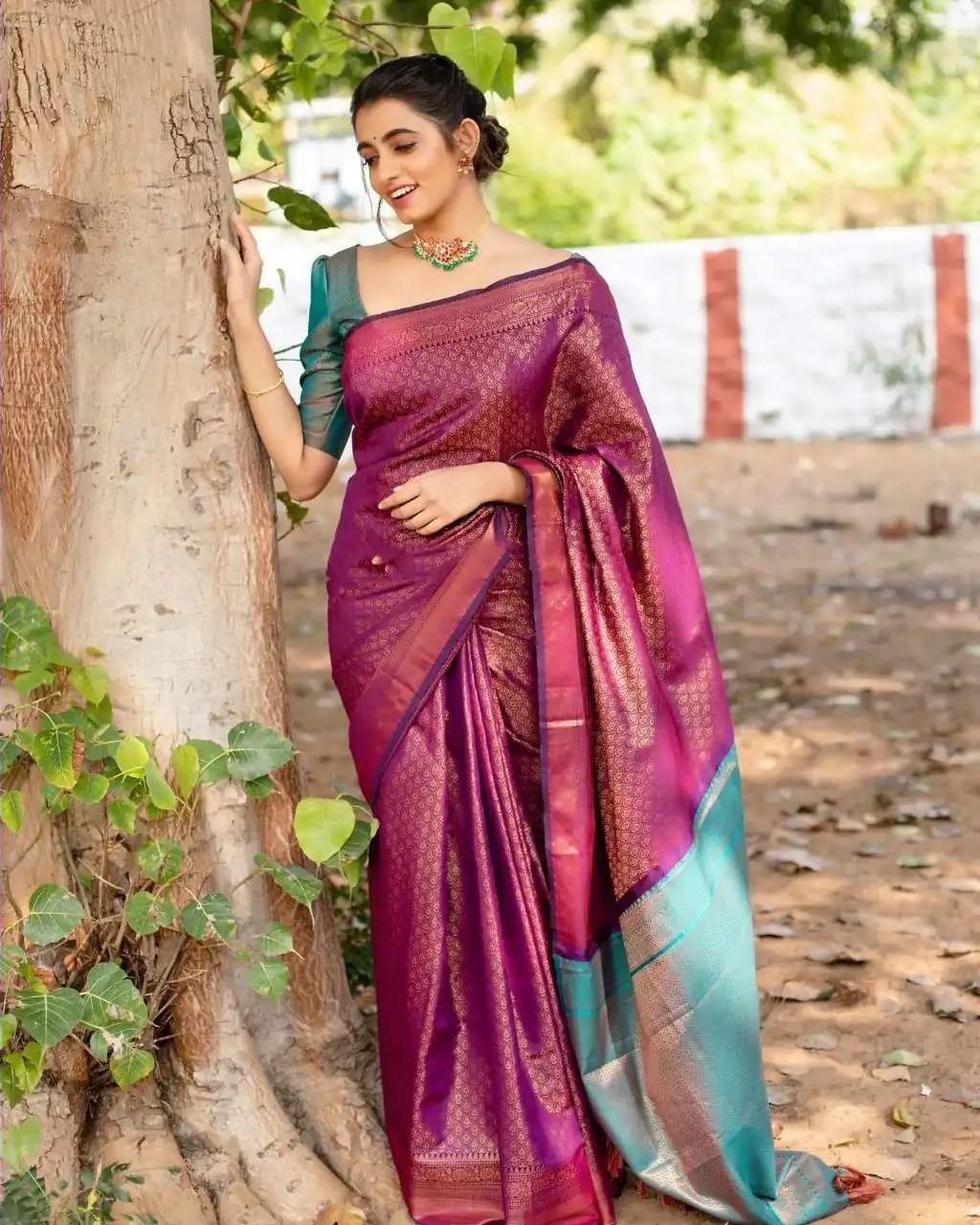 KPR 207 Wine Color Soft Lichi Silk Saree with Lace Work & Lace Border. Get it for ₹1299. Delivery 4-6 Working Days. Shop now. | Designer Sarees, Embroidered Sarees, Sarees, Bollywood Sarees, Creative Sarees, Ethnic Saree, Modern Digital sarees, Party Wear Sarees