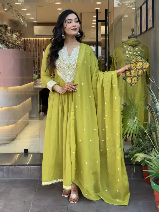 MF 818 Yellow Color Cotton Silk Salwar Suit with Mirror Work. Introductory Price ₹1699. Delivery 4-6 Working Days. Shop now. | Jump Suits, Salwar suit, Casual Suits, Creative suits, Designer Suits, Palazzo Suits, Party Wear Suits, Patiala Suits, Straight Suits