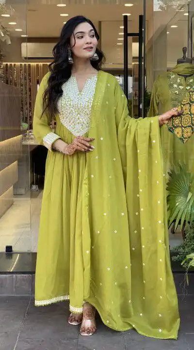 MF 818 Yellow Color Cotton Silk Salwar Suit with Mirror Work. Introductory Price ₹1699. Delivery 4-6 Working Days. Shop now. | Jump Suits, Salwar suit, Casual Suits, Creative suits, Designer Suits, Palazzo Suits, Party Wear Suits, Patiala Suits, Straight Suits