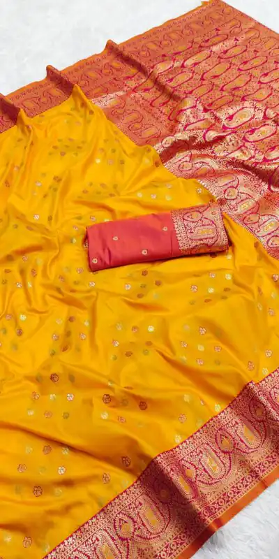 MB 3312-A Yellow in Rich Banarasi Silk Zari Work & Lace Work Saree . Affordable Price ₹2049. Delivery 4-6 Working Days. Shop now. | Designer Sarees, Embroidered Sarees, Sarees, Bollywood Sarees, Creative Sarees, Ethnic Saree, Modern Digital sarees, Party Wear Sarees