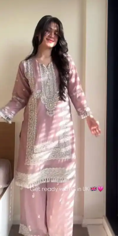 BT 5017 Baby Pink Fox Georgette Salwar Suit with Sequins Work & Embroidery Work. Get it for ₹2399. Delivery 4-6 Working Days. Shop now. | Jump Suits, Tops & Bottoms, Track Suits, Salwar suit, Casual Suits, Creative suits, Designer Suits, Palazzo Suits, Party Wear Suits, Patiala Suits, Straight Suits, Trendy Wear