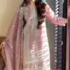 Baby Pink Fox Georgette Moti Work Salwar Suit