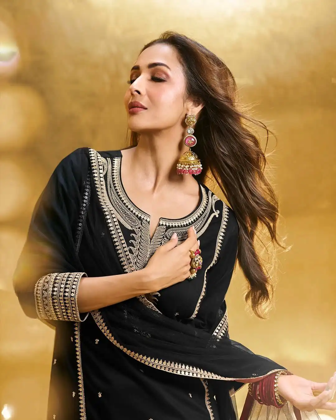 KF 1708 Black Faux Georgette Salwar Suit with Embroidery Work. Available at ₹1999 only. Delivery 4-6 Working Days. Shop now. | Jump Suits, Tops & Bottoms, Track Suits, Salwar suit, Casual Suits, Creative suits, Designer Suits, Palazzo Suits, Party Wear Suits, Patiala Suits, Straight Suits, Trendy Wear