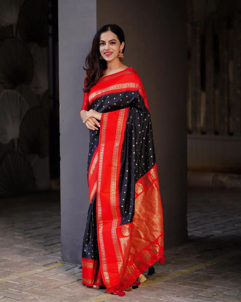 KPR 240 Black in Color Soft Lichi Silk Lace Work & Lace Border Saree . Now at just ₹1449. Delivery 4-6 Working Days. Shop now. | Designer Sarees, Embroidered Sarees, Sarees, Bollywood Sarees, Creative Sarees, Ethnic Saree, Modern Digital sarees, Party Wear Sarees