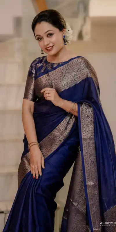 KP 6034 Blue Soft Lichi Silk Saree with Lace Border & Lace Work. Exclusive Offer ₹1349. Delivery 4-6 Working Days. Shop now. | Designer Sarees, Embroidered Sarees, Sarees, Bollywood Sarees, Creative Sarees, Ethnic Saree, Modern Digital sarees, Party Wear Sarees