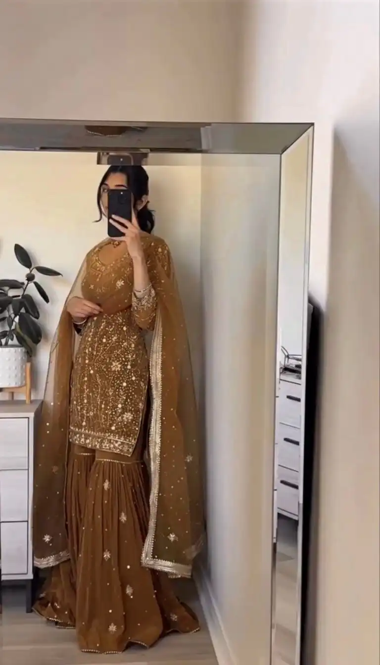 ZSR 3151 Chiku in Georgette Embroidery Work & Lace Work Salwar Suit With. Festive Deal ₹2149. Delivery 4-6 Working Days. Shop now. | Jump Suits, Tops & Bottoms, Track Suits, Salwar suit, Casual Suits, Creative suits, Designer Suits, Palazzo Suits, Party Wear Suits, Patiala Suits, Straight Suits, Trendy Wear