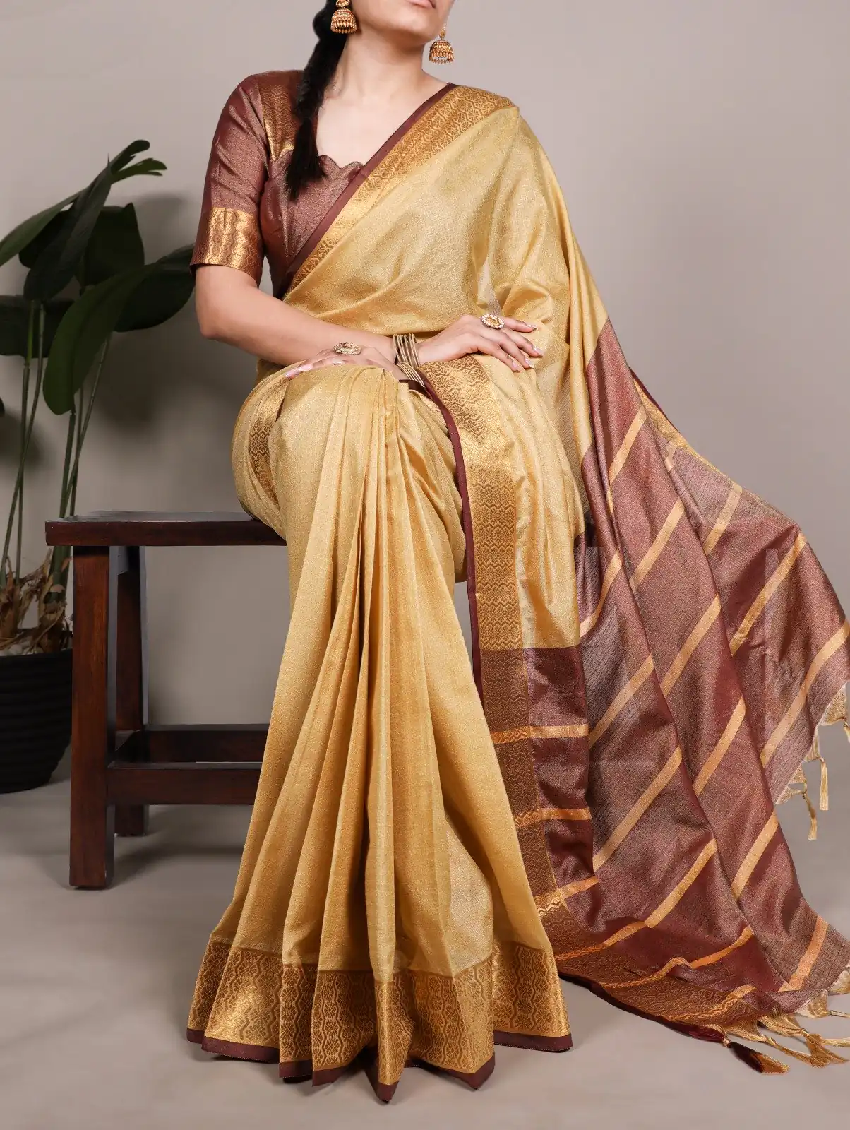 YNF 7408 Cream Color Poly Cotton Saree With Zari Work. Wedding, Party, Festive, Events, Affordable Price ₹1399. Delivery 4-6 Working Days. Shop now. | Designer Sarees, Embroidered Sarees, Sarees, Bollywood Sarees, Creative Sarees, Ethnic Saree, Modern Digital sarees, Party Wear Sarees