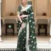 KPR 190 Green Soft Lichi Silk Jacquard Work Saree with Designer Work Wedding, Party, Festive, Events, Deal ₹1399. Delivery 4-6 Working Days. Shop now. | Designer Sarees, Embroidered Sarees, Sarees, Bollywood Sarees, Creative Sarees, Ethnic Saree, Modern Digital sarees, Party Wear Sarees