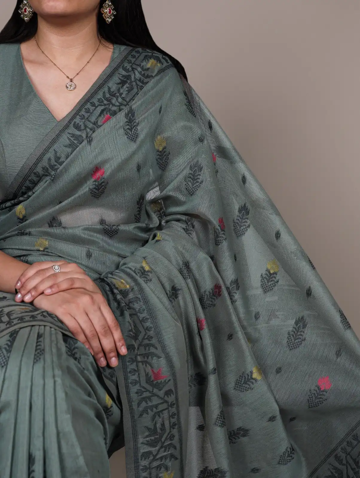 YNF 7415 Grey Poly Cotton Saree Perfect for Wedding, Party, Makar Sankranti, Temple Visit, Sangeet – . Introductory Price ₹1549. Delivery 4-6 Working | Designer Sarees, Embroidered Sarees, Sarees, Bollywood Sarees, Creative Sarees, Ethnic Saree, Modern Digital sarees, Party Wear Sarees
