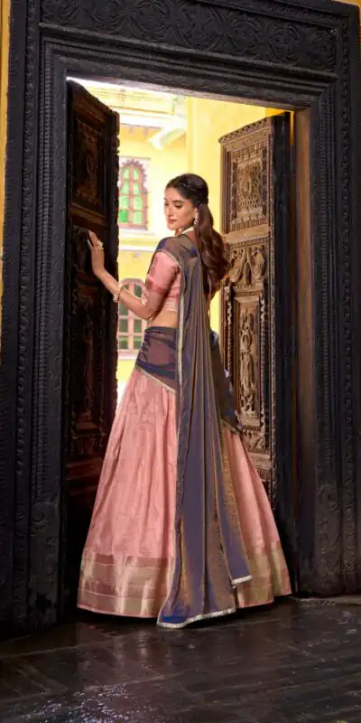 LNB 2025 Light Pink Dupion Silk Lehenga Choli Perfect for Wedding, Party, Ethnic Day, Pongal, Temple Visit – . Introductory Price ₹2449. Delivery 4-6 Work | Lehenga, Bollywood Lehenga, Creative Lehenga, Designer Lehenga, Embroidered Lehenga, Party Wear Lehenga
