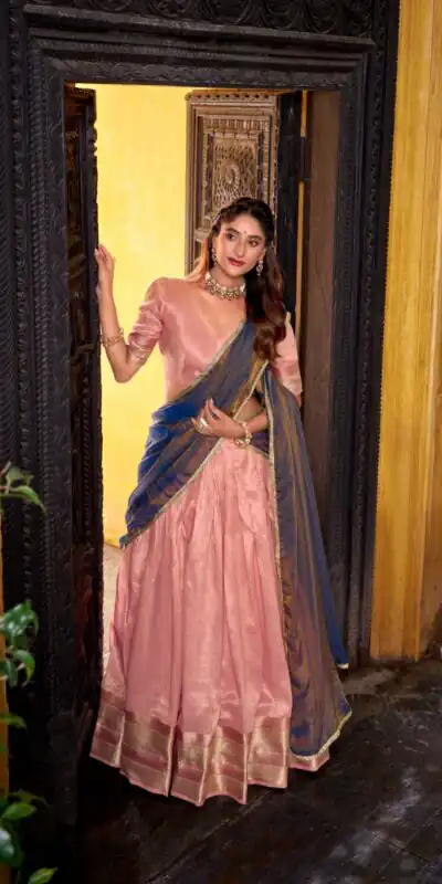 LNB 2025 Light Pink Dupion Silk Lehenga Choli Perfect for Wedding, Party, Ethnic Day, Pongal, Temple Visit – . Introductory Price ₹2449. Delivery 4-6 Work | Lehenga, Bollywood Lehenga, Creative Lehenga, Designer Lehenga, Embroidered Lehenga, Party Wear Lehenga