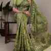 YNF 7414 Mahendi Poly Cotton Saree Thread Weaving Work Designer Work. Get it for ₹1549. Delivery 4-6 Working Days. Shop now. | Designer Sarees, Embroidered Sarees, Sarees, Bollywood Sarees, Creative Sarees, Ethnic Saree, Modern Digital sarees, Party Wear Sarees
