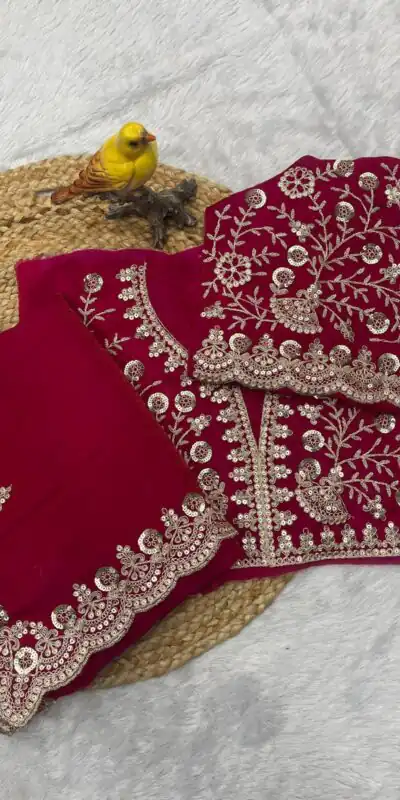 BT 434 Maroon Fandy Sattin Silk Saree with Zari Work. Wedding, Party, Festive, Events, Best Price ₹2049. Delivery 4-6 Working Days. Shop now. | Designer Sarees, Embroidered Sarees, Sarees, Bollywood Sarees, Creative Sarees, Ethnic Saree, Modern Digital sarees, Party Wear Sarees