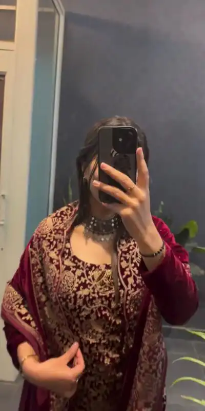 RTC 5940 Maroon Viscos velvet Chinestich Work Salwar Suit with Designer Work. Festive Deal ₹2049. Delivery 4-6 Working Days. Shop now. | Jump Suits, Tops & Bottoms, Track Suits, Party Wear Lehenga, Salwar suit, Casual Suits, Creative suits, Designer Suits, Palazzo Suits, Party Wear Suits, Patiala Suits, Straight Suits, Trendy Wear