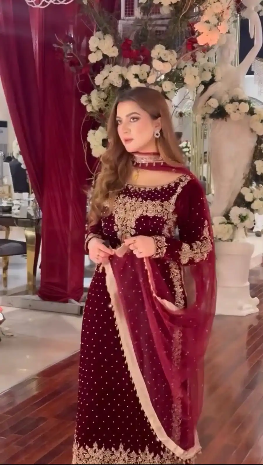 NSR 876 Maroon Viscose Velvet Salwar Suit with Lace Work & Embroidery Work. Exclusive Offer ₹2399. Delivery 4-6 Working Days. Shop now. | Jump Suits, Salwar suit, Casual Suits, Creative suits, Designer Suits, Palazzo Suits, Party Wear Suits, Patiala Suits, Straight Suits