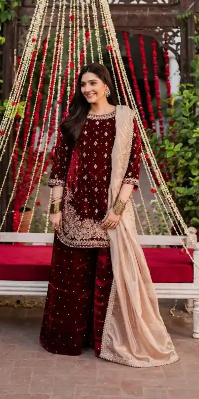 VLM 304 Maroon Viscos Velvet Salwar Suit Perfect for Wedding, Party, Festival Celebrations, Pooja, Ethnic Day – . Festive Deal ₹2399. Delivery 4-6 Wo | Jump Suits, Tops & Bottoms, Track Suits, Salwar suit, Casual Suits, Creative suits, Designer Suits, Palazzo Suits, Party Wear Suits, Patiala Suits, Straight Suits, Trendy Wear