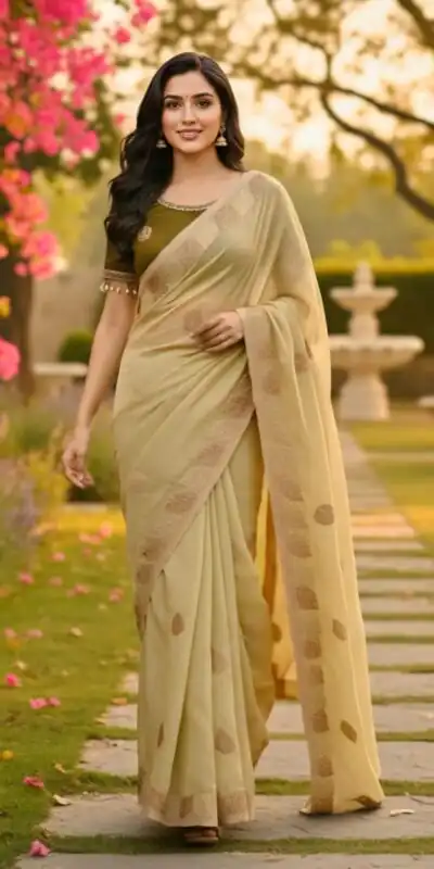 SC 1005 Mehendi in Soft fandy Silk Embroidery Work & Lace Work Saree . Available at ₹2499 only. Delivery 4-6 Working Days. Shop now. | Designer Sarees, Embroidered Sarees, Sarees, Bollywood Sarees, Creative Sarees, Ethnic Saree, Modern Digital sarees, Party Wear Sarees