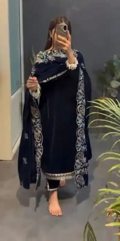 RTC 5935 Navy Blue in Viscose Velvet Lace Work Salwar Suit . Wedding, Party, Festive, Events, Get it for ₹2049. Delivery 4-6 Working Days. Shop now. | Jump Suits, Tops & Bottoms, Track Suits, Salwar suit, Casual Suits, Creative suits, Designer Suits, Palazzo Suits, Party Wear Suits, Patiala Suits, Straight Suits, Trendy Wear