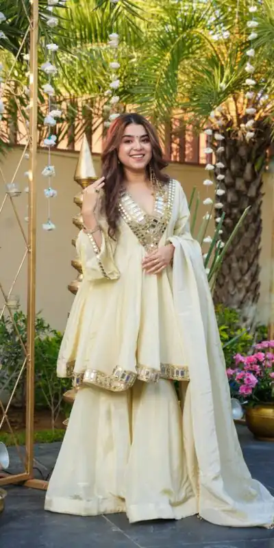 VLM 306 Off White Cosmos Silk Salwar Suit Perfect for Wedding, Party, Ethnic Day, Anniversary, Pooja – . Exclusive Offer ₹2549. Delivery 4-6 Worki | Jump Suits, Tops & Bottoms, Track Suits, Salwar suit, Casual Suits, Creative suits, Designer Suits, Palazzo Suits, Party Wear Suits, Patiala Suits, Straight Suits, Trendy Wear