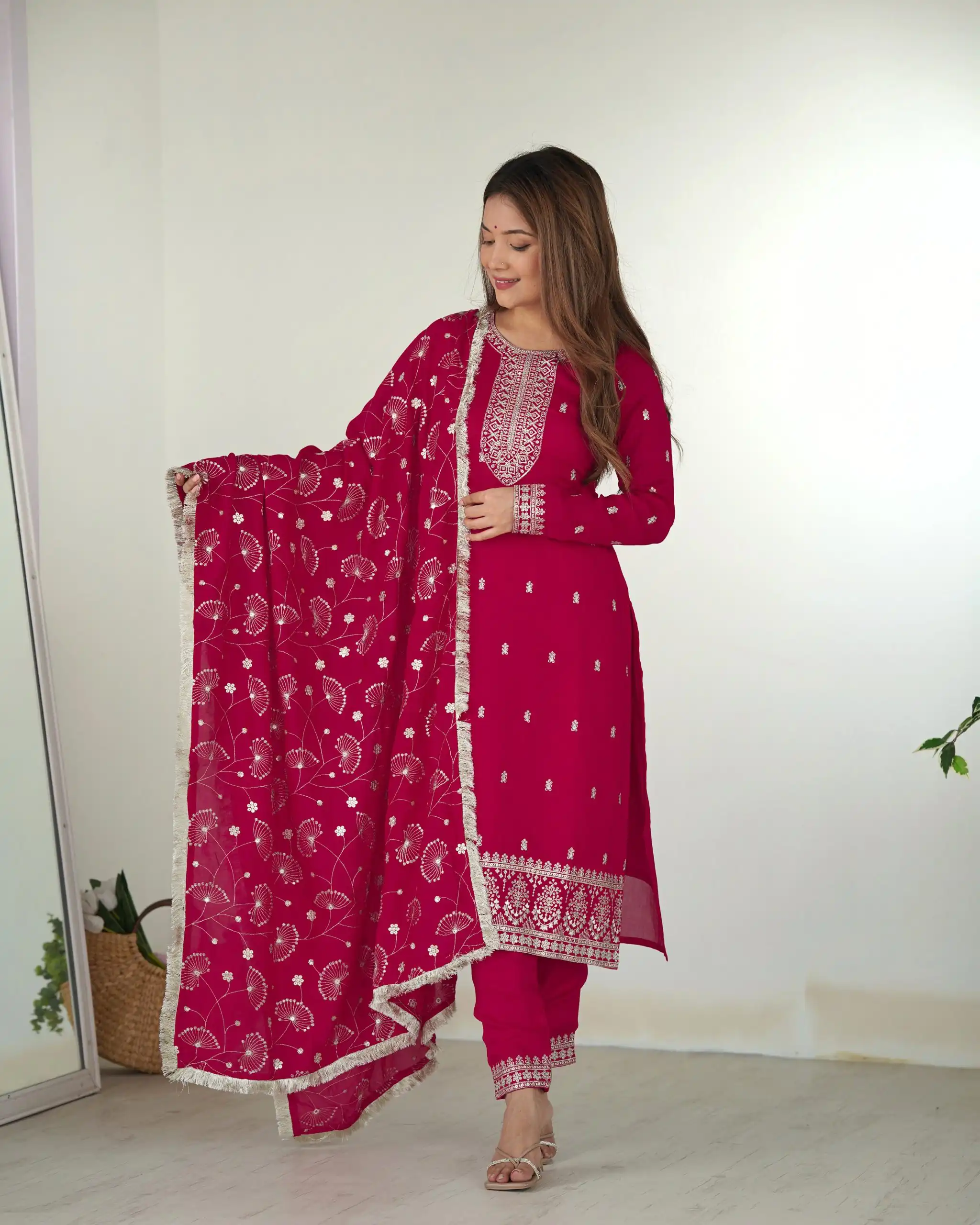 KB 276 pink Color Rangoli Silk Sequence Jari Work Salwar Suit Casual, Wedding, Party, Festive, Events Etc.4-6 Working Days@ 2049/-only | Jump Suits, Salwar suit, Casual Suits, Creative suits, Designer Suits, Palazzo Suits, Party Wear Suits, Patiala Suits, Straight Suits