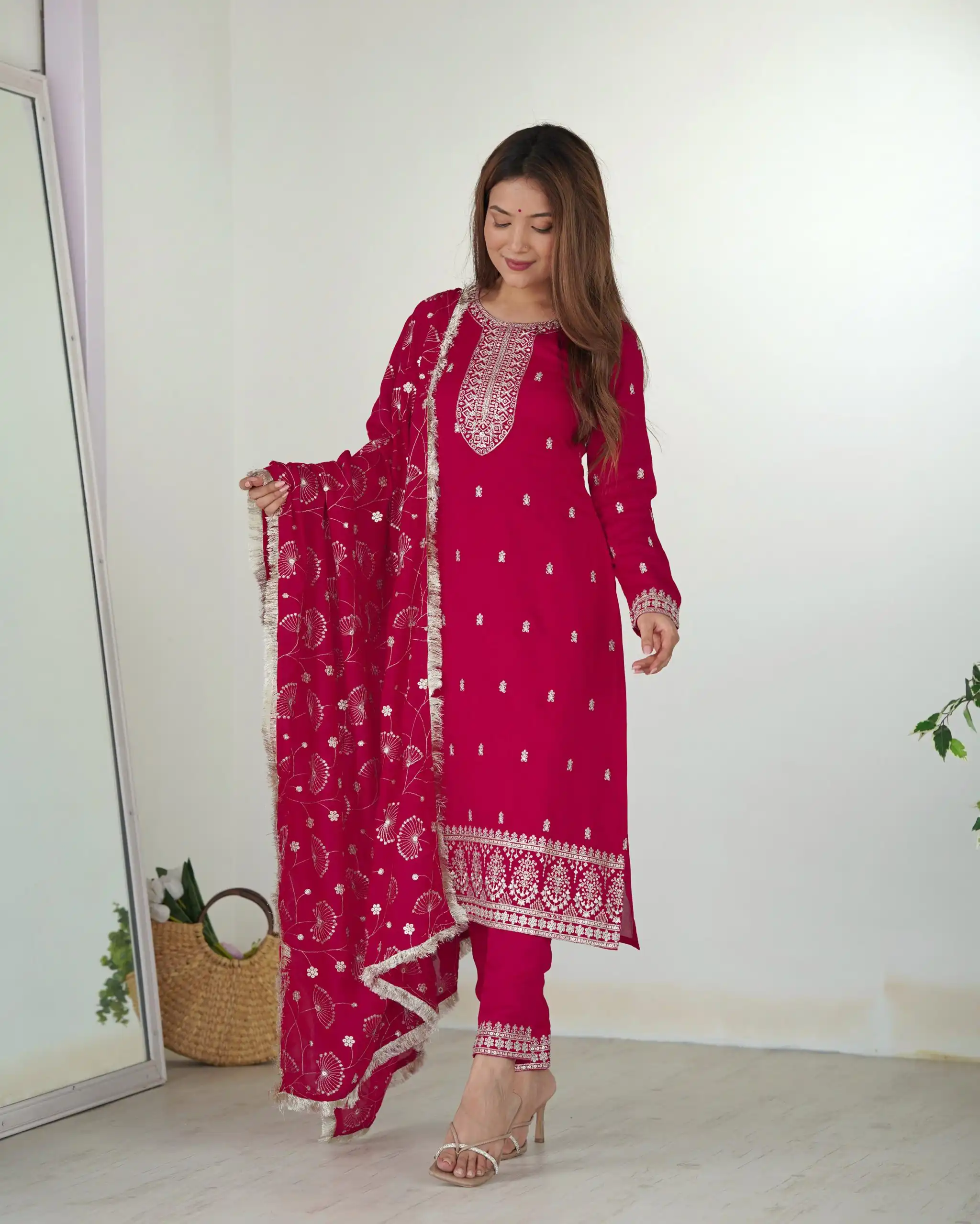 KB 276 pink Color Rangoli Silk Sequence Jari Work Salwar Suit Casual, Wedding, Party, Festive, Events Etc.4-6 Working Days@ 2049/-only | Jump Suits, Salwar suit, Casual Suits, Creative suits, Designer Suits, Palazzo Suits, Party Wear Suits, Patiala Suits, Straight Suits