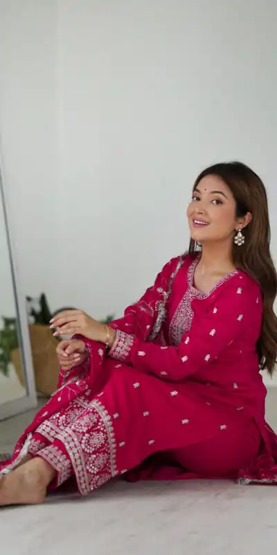 KB 276 pink Color Rangoli Silk Sequence Jari Work Salwar Suit Casual, Wedding, Party, Festive, Events Etc.4-6 Working Days@ 2049/-only | Jump Suits, Salwar suit, Casual Suits, Creative suits, Designer Suits, Palazzo Suits, Party Wear Suits, Patiala Suits, Straight Suits