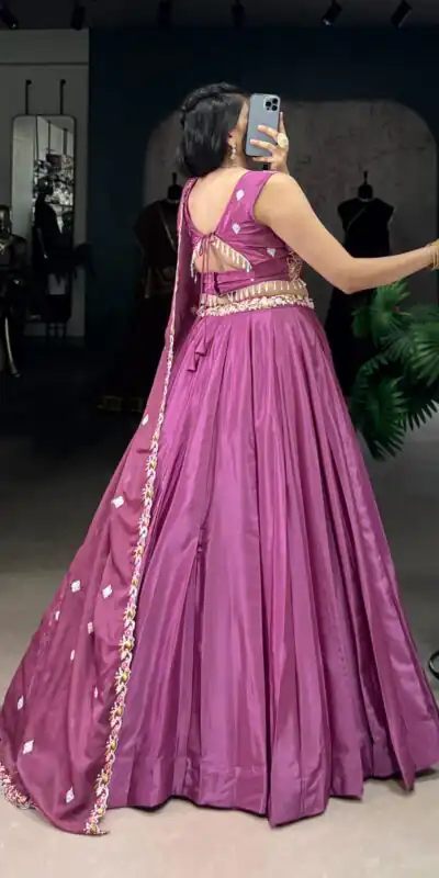 LNB 1446 Pink Silk Crepe Sequins Work & Embroidery Work Lehenga Choli in . Affordable Price ₹2999. Delivery 4-6 Working Days. Shop now. | Lehenga, Bollywood Lehenga, Creative Lehenga, Designer Lehenga, Embroidered Lehenga, Party Wear Lehenga