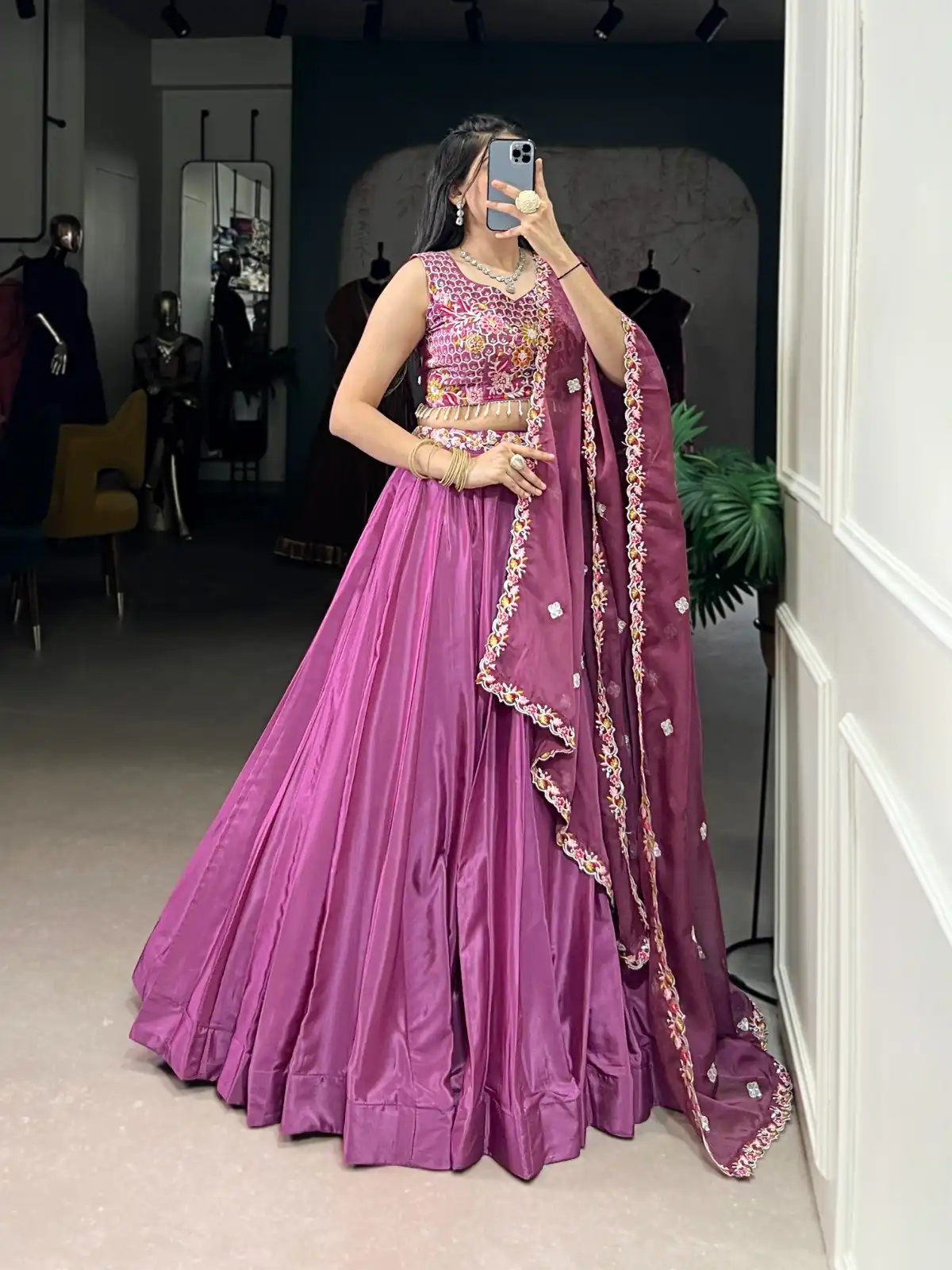 LNB 1446 Pink Silk Crepe Sequins Work & Embroidery Work Lehenga Choli in . Affordable Price ₹2999. Delivery 4-6 Working Days. Shop now. | Lehenga, Bollywood Lehenga, Creative Lehenga, Designer Lehenga, Embroidered Lehenga, Party Wear Lehenga