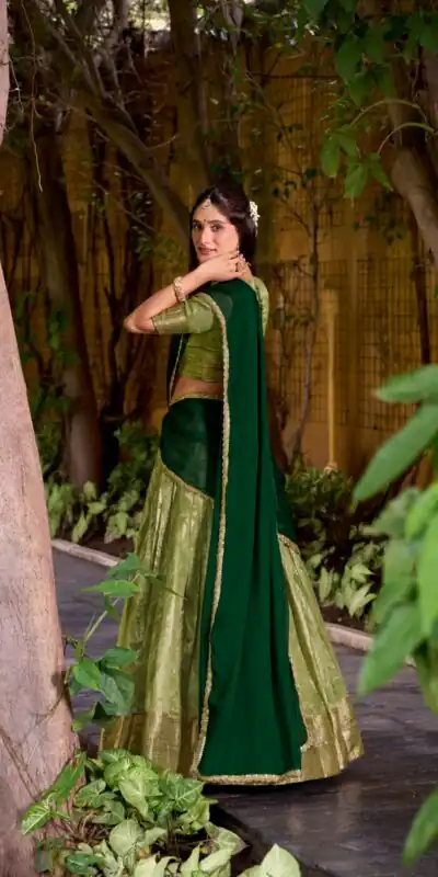 LNB 2026 Pista Color Dupion Silk Lehenga Choli With Zari Work.Wedding, Party, Festive, Events, Special Price ₹1999. Delivery 4-6 Working Days. Shop now. | Lehenga, Bollywood Lehenga, Creative Lehenga, Designer Lehenga, Embroidered Lehenga, Party Wear Lehenga