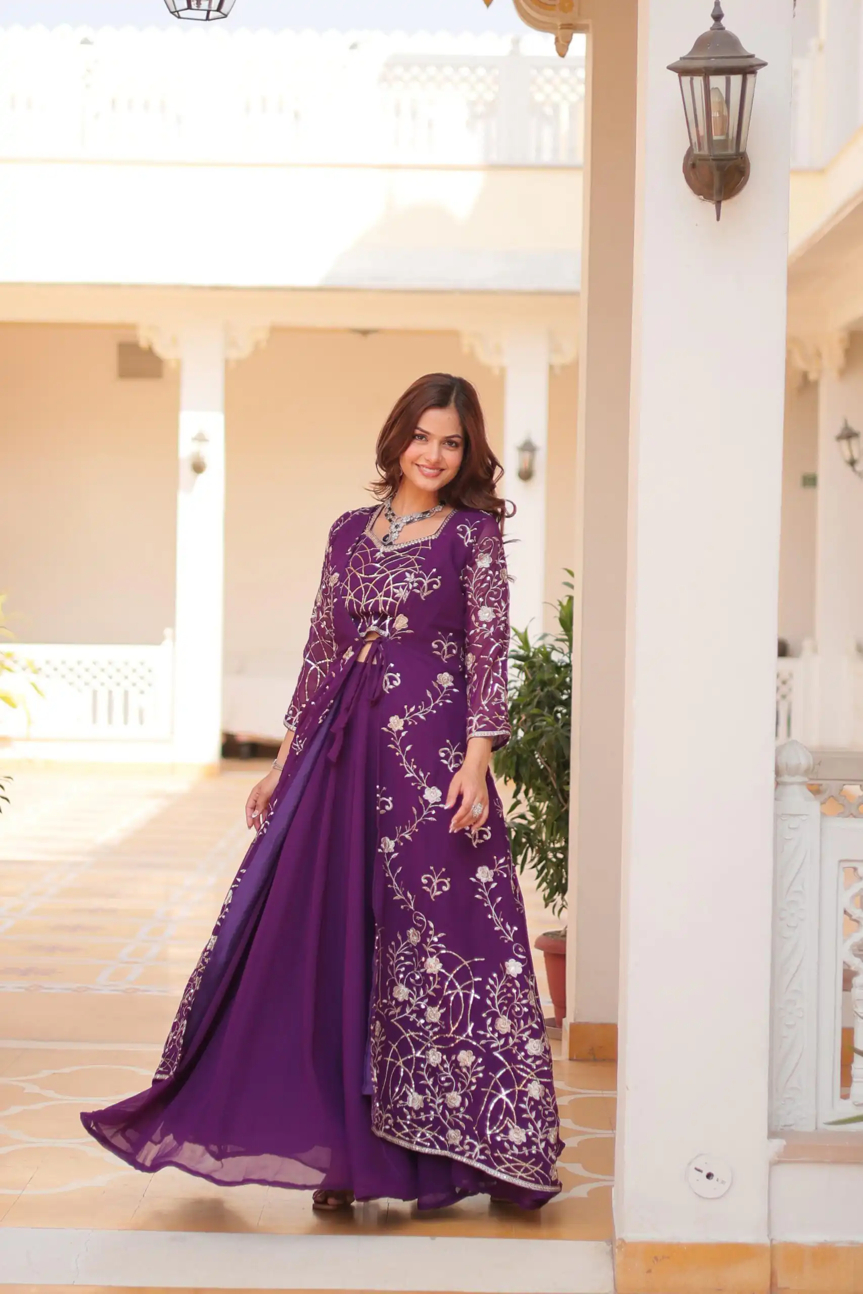 Ram 073 Purple Color Fox Georgette Lehenga Choli with Embroidery Work. Festive Deal ₹2149. Delivery 4-6 Working Days. Shop now. | Lehenga, Bollywood Lehenga, Creative Lehenga, Designer Lehenga, Embroidered Lehenga, Party Wear Lehenga