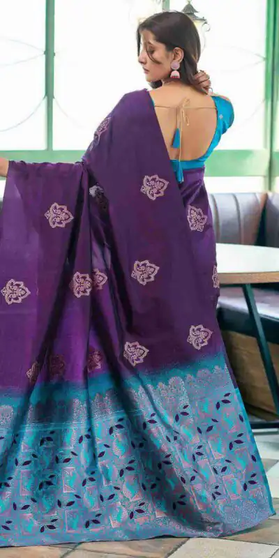 KPR 243 Royal Blue in Soft Lilian Slab Designer Work Saree .Wedding, Party, Festive, Events Available at ₹1349 only. Delivery 4-6 Working Days. Shop now. | Designer Sarees, Embroidered Sarees, Sarees, Bollywood Sarees, Creative Sarees, Ethnic Saree, Modern Digital sarees, Party Wear Sarees