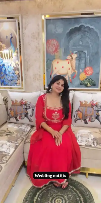 LG 2022 Red Georgette Salwar Suit with Lace Work & Embroidery Work. Exclusive Offer ₹1899. Delivery 4-6 Working Days. Shop now. | Jump Suits, Tops & Bottoms, Track Suits, Salwar suit, Casual Suits, Creative suits, Designer Suits, Palazzo Suits, Party Wear Suits, Patiala Suits, Straight Suits, Trendy Wear