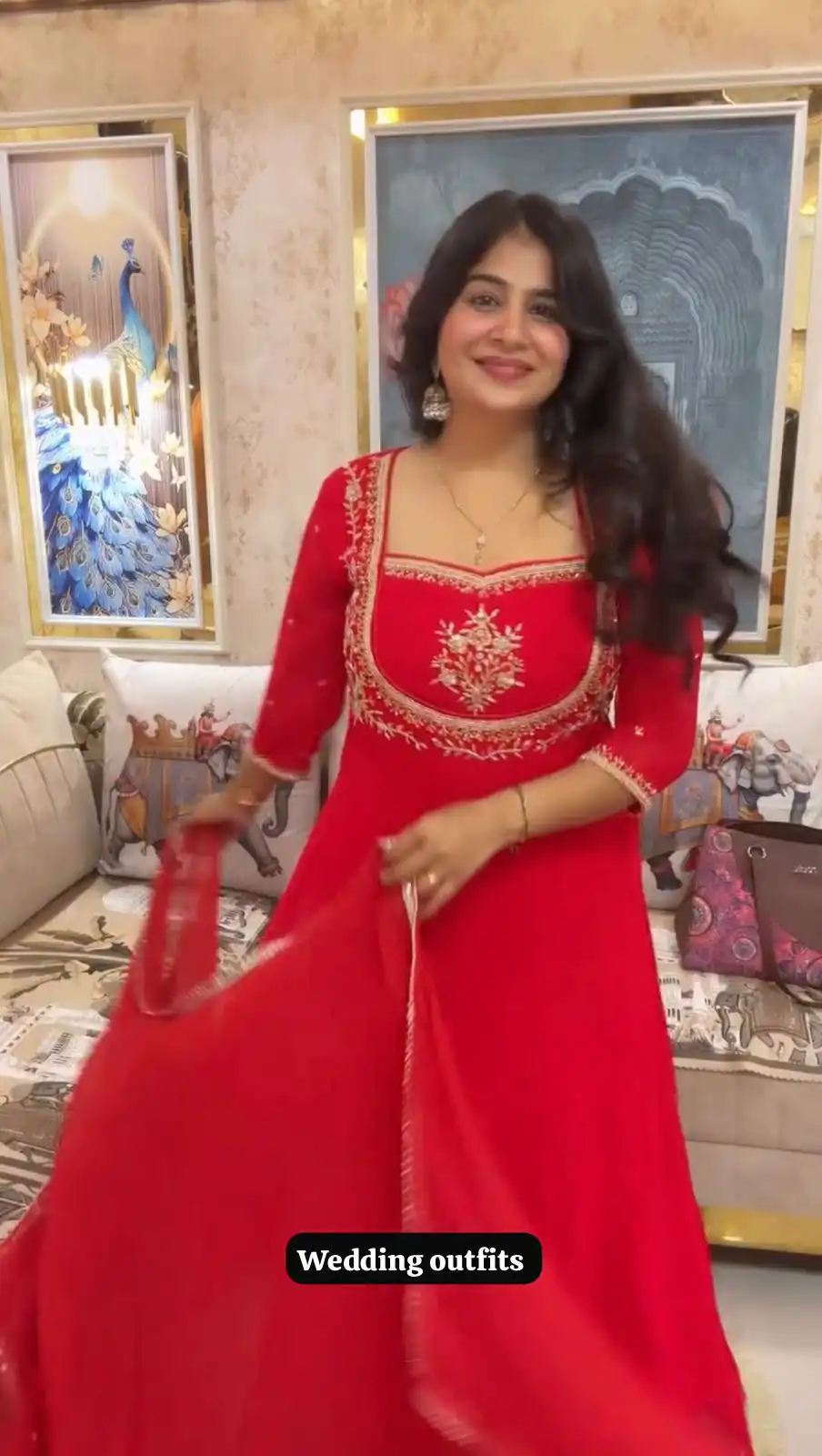 LG 2022 Red Georgette Salwar Suit with Lace Work & Embroidery Work. Exclusive Offer ₹1899. Delivery 4-6 Working Days. Shop now. | Jump Suits, Tops & Bottoms, Track Suits, Salwar suit, Casual Suits, Creative suits, Designer Suits, Palazzo Suits, Party Wear Suits, Patiala Suits, Straight Suits, Trendy Wear