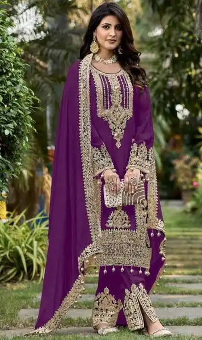 KF 1628 Wine Fuax Georgette Salwar Suit Perfect for Wedding, Party, Raksha Bandhan, Baisakhi, Sangeet – . Affordable Price ₹2399. Delivery 4-6 Working | Jump Suits, Tops & Bottoms, Track Suits, Salwar suit, Casual Suits, Creative suits, Designer Suits, Palazzo Suits, Party Wear Suits, Patiala Suits, Straight Suits, Trendy Wear