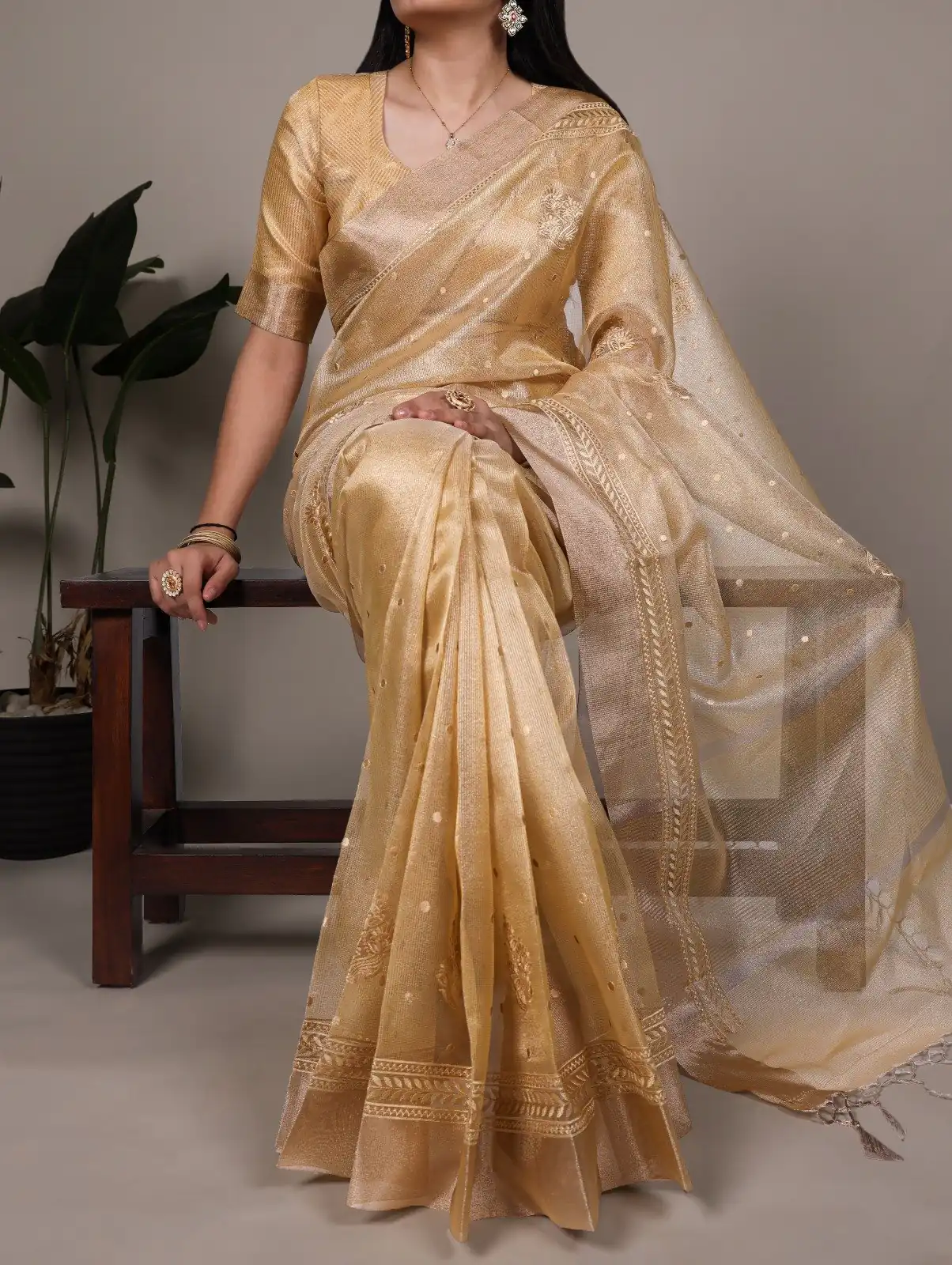 YNF 7402 Yellow Color Poly Shimmer Saree with Embroidery Work. Wedding, Party, Festive Festive Deal ₹2499. Delivery 4-6 Working Days. Shop now. | Designer Sarees, Embroidered Sarees, Sarees, Bollywood Sarees, Creative Sarees, Ethnic Saree, Modern Digital sarees, Party Wear Sarees