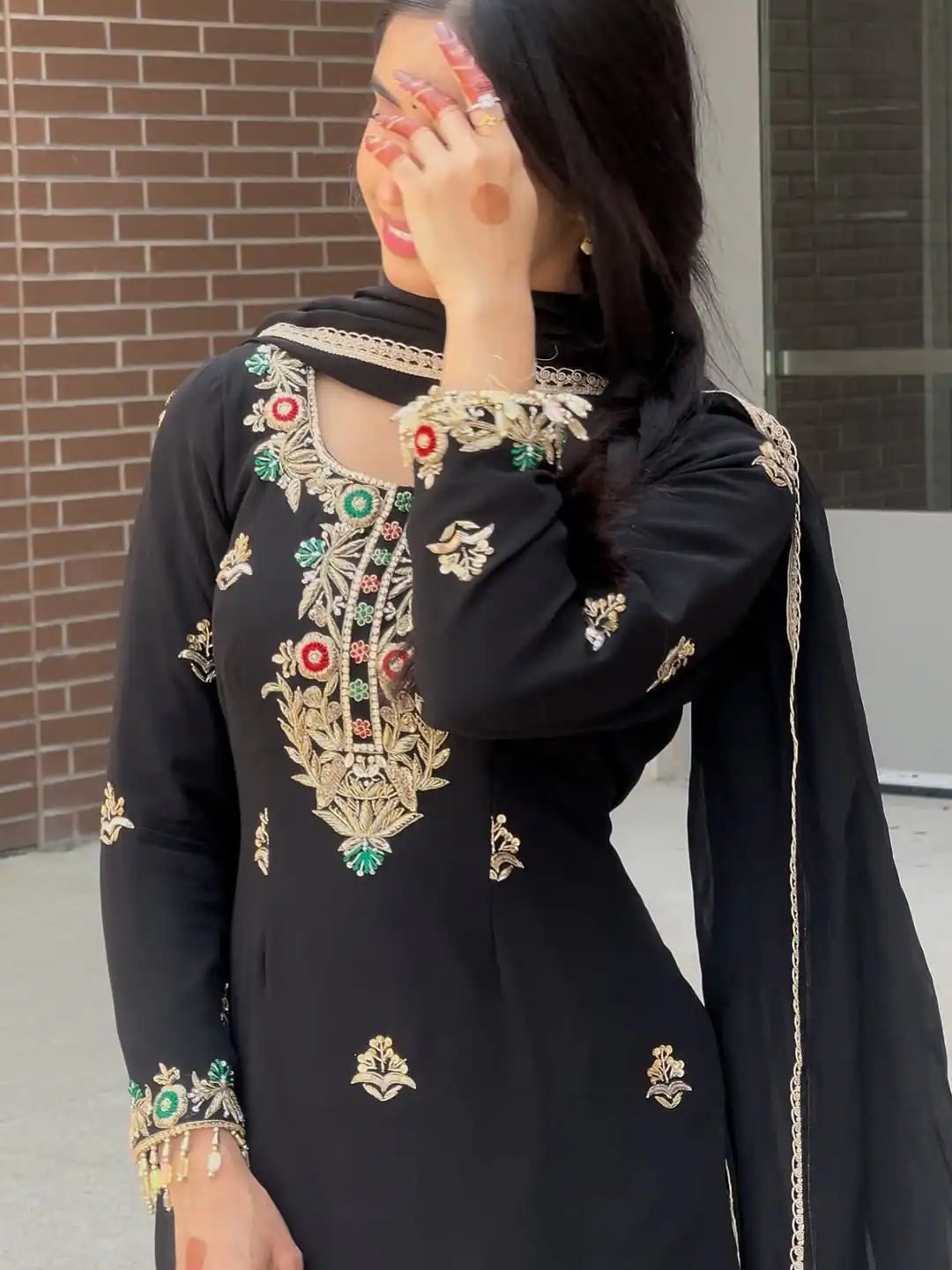 ZF 421 Black in Chinon Silk Lace Work & Embroidery Work Salwar Suit . Available at ₹1899 only. Delivery 4-6 Working Days. Shop now. | Jump Suits, Tops & Bottoms, Track Suits, Salwar suit, Casual Suits, Creative suits, Designer Suits, Palazzo Suits, Party Wear Suits, Patiala Suits, Straight Suits, Trendy Wear