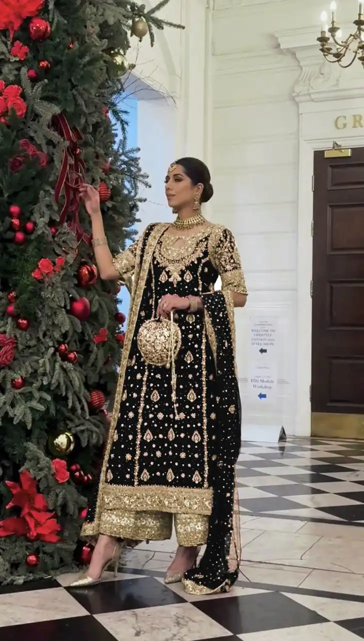 SRK 5231 Red Color Pure Chinnon Silk With Embroidery Sequence Work Salwar Suit Casual, Wedding, Party, Festive, Events Etc.4-6 Working Days@ 2699/-only | Jump Suits, Salwar suit, Casual Suits, Creative suits, Designer Suits, Palazzo Suits, Party Wear Suits, Patiala Suits, Straight Suits