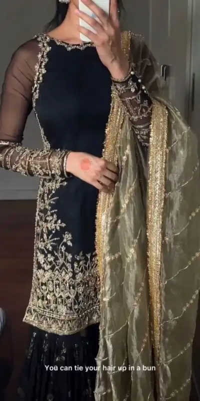 ZSR 3093 Black Faux Georgette Salwar Suit with Embroidery Work & Lace Work. Exclusive Offer ₹2149. Delivery 4-6 Working Days. Shop now. | Jump Suits, Tops & Bottoms, Track Suits, Salwar suit, Casual Suits, Creative suits, Designer Suits, Palazzo Suits, Party Wear Suits, Patiala Suits, Straight Suits, Trendy Wear