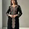 BE 426 Black Color Velvet Salwar Suit with Embroidery Work. Available at ₹1799 only. Delivery 4-6 Working Days. Shop now. | Jump Suits, Tops & Bottoms, Track Suits, Salwar suit, Casual Suits, Creative suits, Designer Suits, Palazzo Suits, Party Wear Suits, Patiala Suits, Straight Suits, Trendy Wear