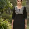 INLI Charmi vol 3 Black Rayon Thread Work Kurti . Wedding, Party, Festive, Events Affordable Price ₹1349. Delivery 4-6 Working Days. Shop now. | Kurti, Bollywood Kurti, Creative Kurtis, Designer Kurti, Party Wear Kurti, Selfie Kurti