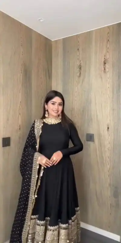 ZSR 3152 Black Color Roman silk Gown with Embroidery Work & Lace Work. Grab it for ₹2599. Delivery 4-6 Working Days. Shop now. | Gowns, Bollywood Gowns, Creative Gowns, Designer Gowns, Embroidered Gowns, Party Wear Gowns