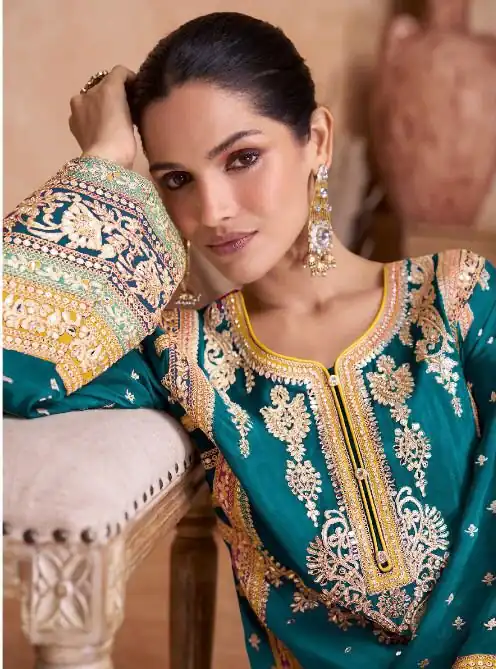 DS Ashirvad 7406 Blue in Color Chinon Embroidery Work Salwar Suit . Special Price ₹2449. Delivery 4-6 Working Days. Shop now. | Jump Suits, Tops & Bottoms, Track Suits, Salwar suit, Casual Suits, Creative suits, Designer Suits, Palazzo Suits, Party Wear Suits, Patiala Suits, Straight Suits, Trendy Wear