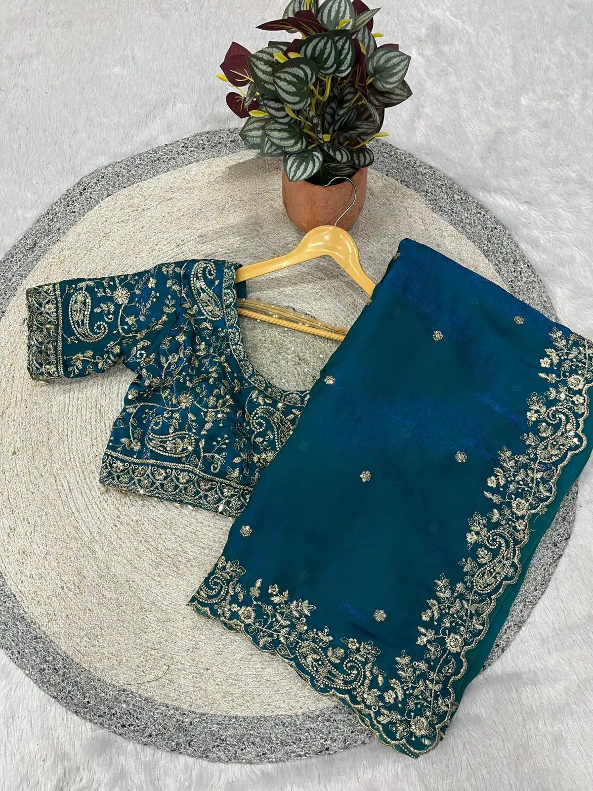 BT 3151 Blue Fandy Satin Silk Saree with Sequins Work & Embroidery Work. Get it for ₹1949. Delivery 4-6 Working Days. Shop now. | Sarees, Bollywood Sarees, Creative Sarees, Designer Sarees, Embroidered Sarees, Ethnic Saree, Modern Digital sarees, Party Wear Sarees