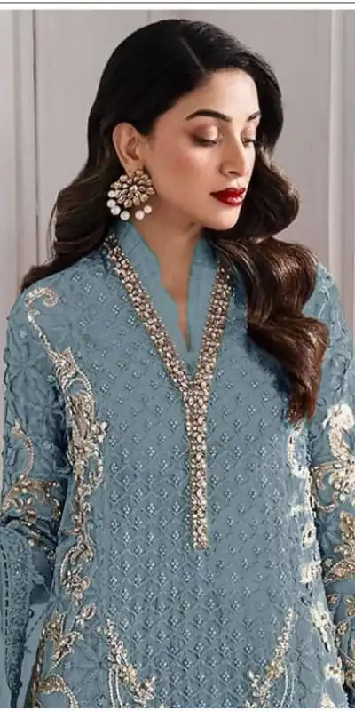 FC 1192 Blue Color Georgette Salwar Suit with Embroidery Work. Introductory Price ₹2499. Delivery 4-6 Working Days. Shop now. | Jump Suits, Tops & Bottoms, Track Suits, Salwar suit, Casual Suits, Creative suits, Designer Suits, Palazzo Suits, Party Wear Suits, Patiala Suits, Straight Suits, Trendy Wear