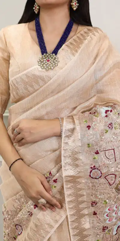 YNF 7401 Cream in Zari Kota Tissue Zari Work & Embroidery Work Saree . Get it for ₹3199. Delivery 4-6 Working Days. Shop now. | Designer Sarees, Sarees, Bollywood Sarees, Creative Sarees, Embroidered Sarees, Ethnic Saree, Modern Digital sarees, Party Wear Sarees