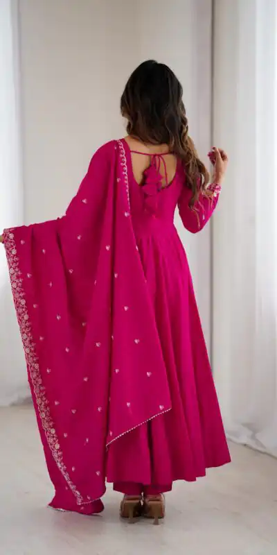 KB 289 Dark Pink with Bead Work & Embroidery Work Roman Chanderi Silk Salwar Suit . Special Price ₹2399. Delivery 4-6 Working Days. Shop now. | Jump Suits, Tops & Bottoms, Track Suits, Salwar suit, Casual Suits, Creative suits, Designer Suits, Palazzo Suits, Party Wear Suits, Patiala Suits, Straight Suits, Trendy Wear