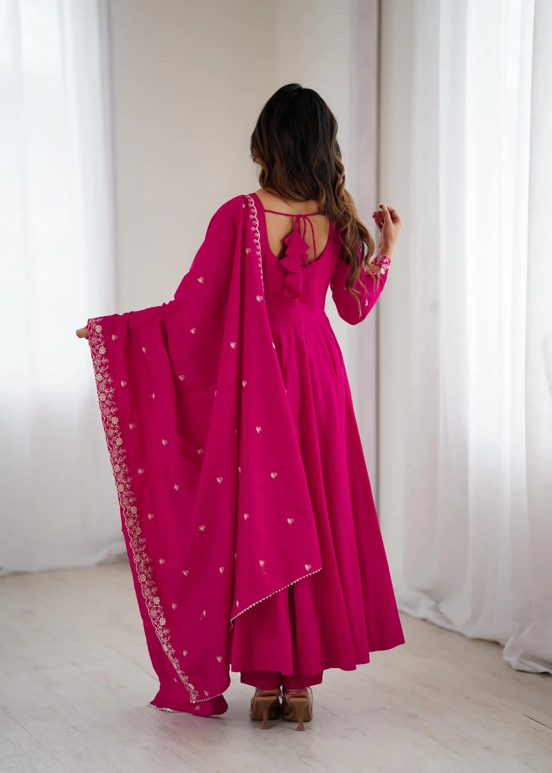 KB 289 Dark Pink with Bead Work & Embroidery Work Roman Chanderi Silk Salwar Suit . Special Price ₹2399. Delivery 4-6 Working Days. Shop now. | Jump Suits, Tops & Bottoms, Track Suits, Salwar suit, Casual Suits, Creative suits, Designer Suits, Palazzo Suits, Party Wear Suits, Patiala Suits, Straight Suits, Trendy Wear