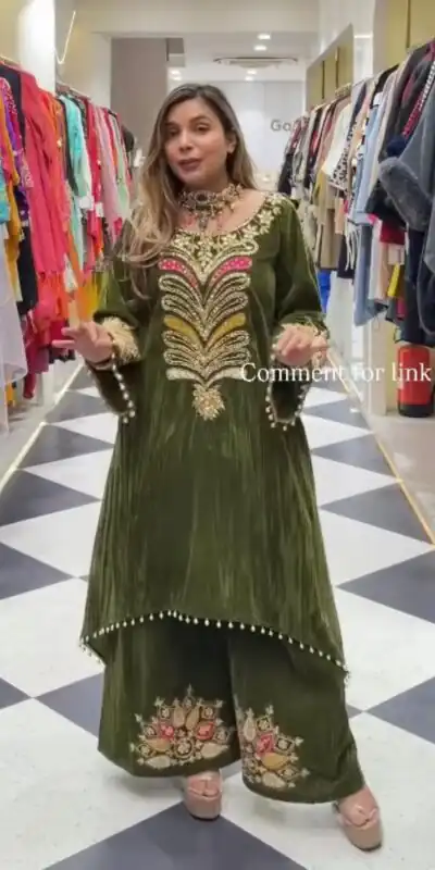 ST 1149 Green in 9000 Velvet Lace Work & Embroidery Work Salwar Suit . Affordable Price ₹2029. Delivery 4-6 Working Days. Shop now. | Jump Suits, Tops & Bottoms, Track Suits, Salwar suit, Casual Suits, Creative suits, Designer Suits, Palazzo Suits, Party Wear Suits, Patiala Suits, Straight Suits, Trendy Wear