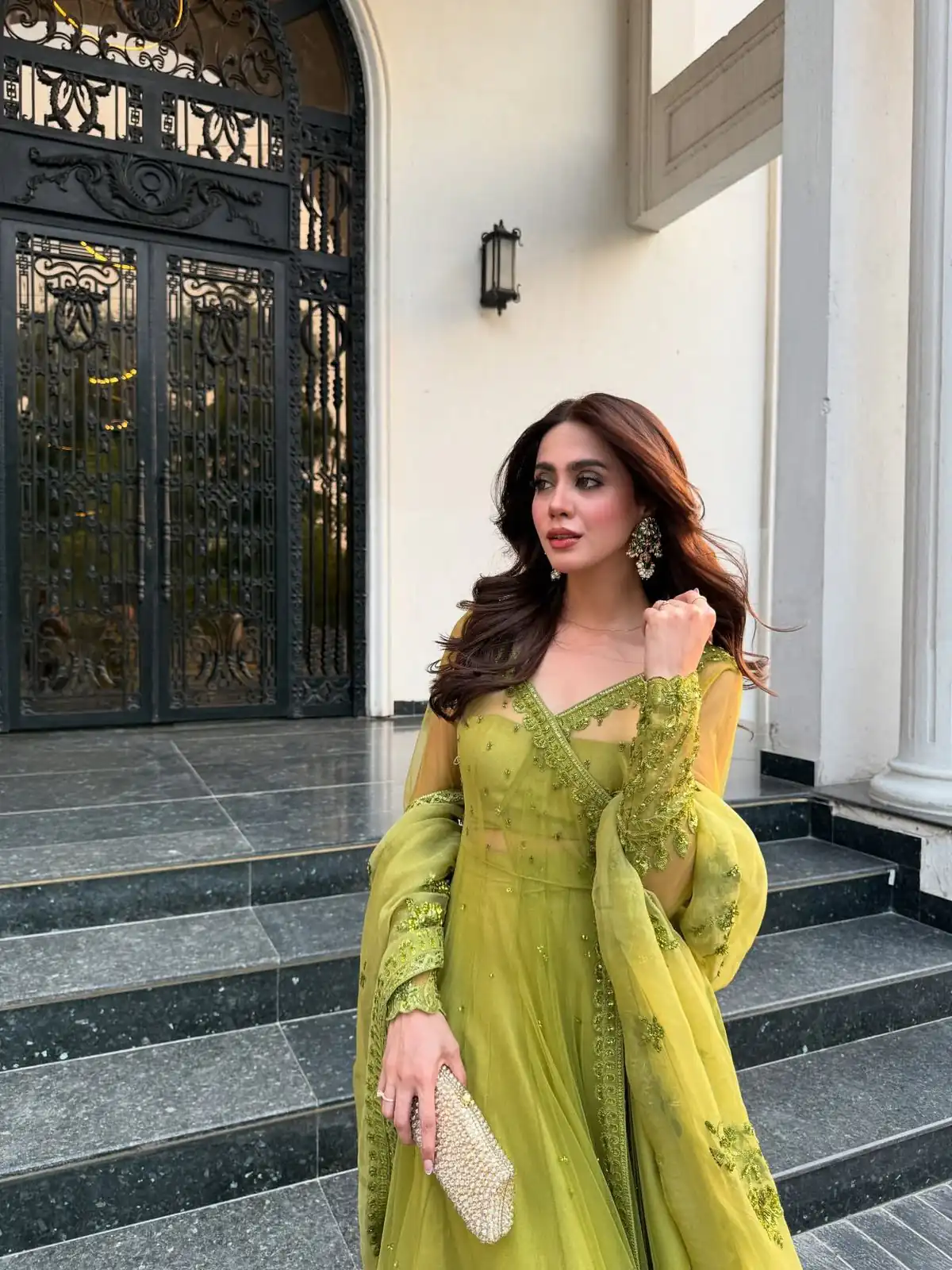 RTC 5895 Green Butterfly Net Lehenga Choli with Designer Work. Affordable Price ₹2599. Delivery 4-6 Working Days. Shop now. | Lehenga, Bollywood Lehenga, Creative Lehenga, Designer Lehenga, Embroidered Lehenga, Party Wear Lehenga